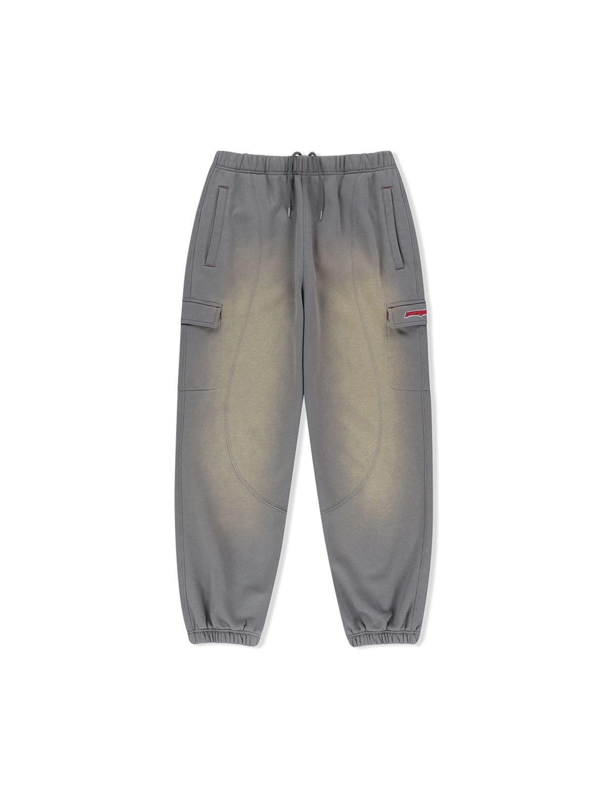 예스아이씨(YESEYESEE) Y.E.S Pocket Washed Sweatpants Dark Grey