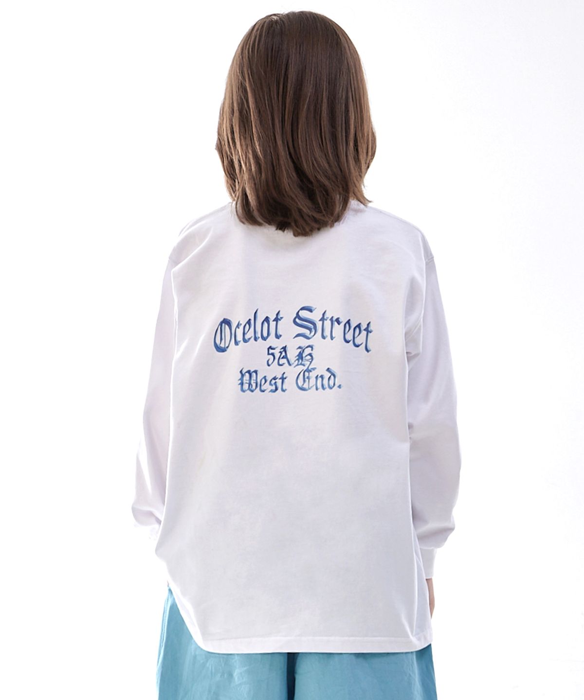 오실롯 주니어(OCELOT JUNIOR) D23 오실롯스트릿 긴팔티셔츠 (화이트)
