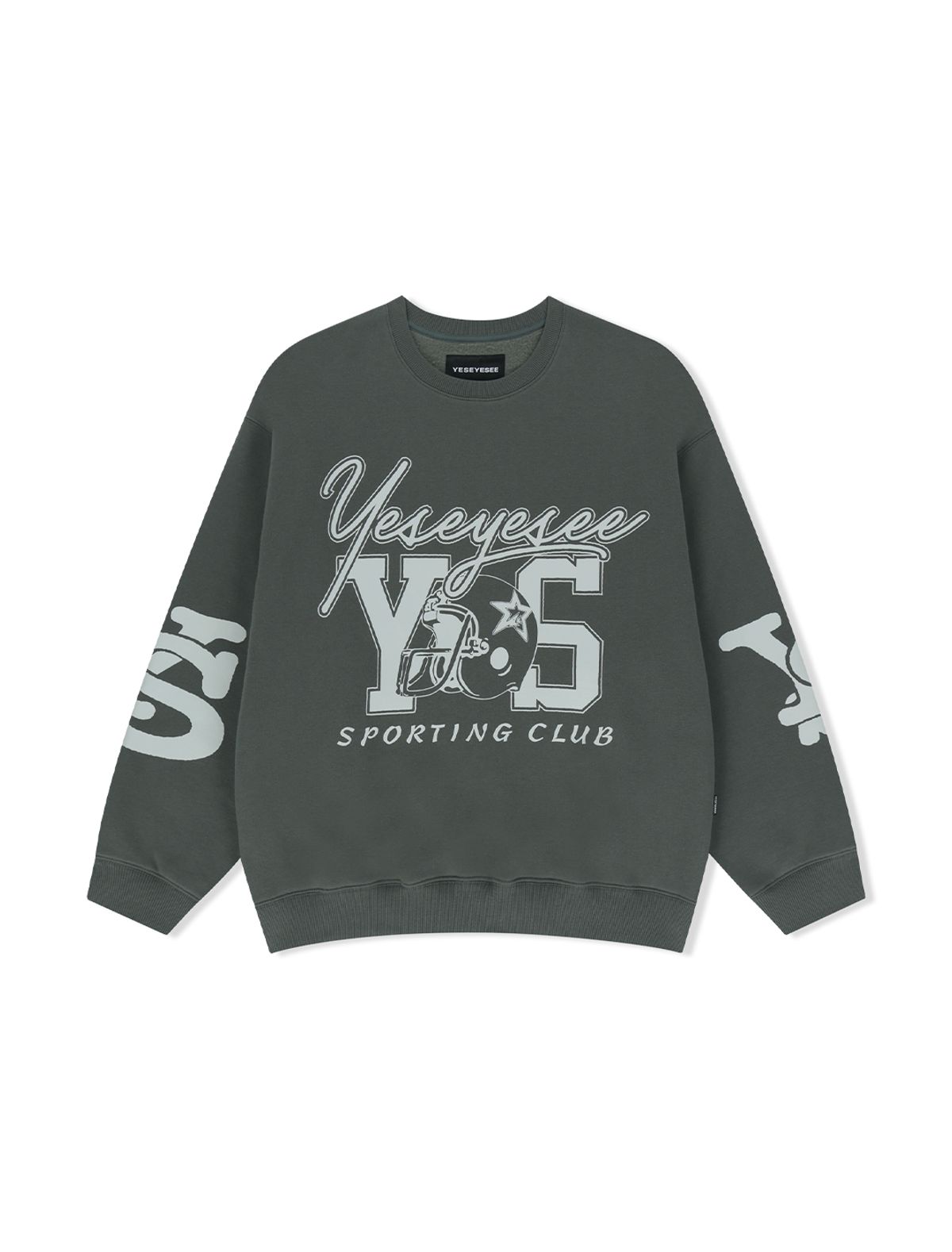 예스아이씨(YESEYESEE) Y.E.S Sporting Club Sweatshirt Khaki