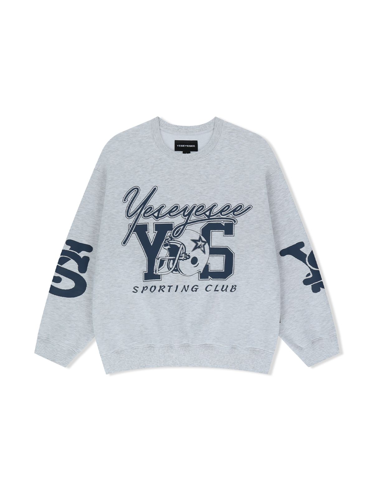 예스아이씨(YESEYESEE) Y.E.S Sporting Club Sweatshirt Light Grey