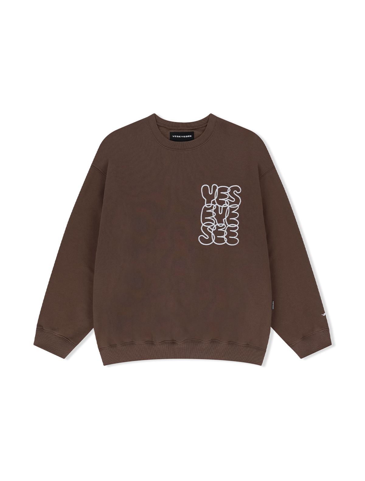 예스아이씨(YESEYESEE) C-Logo Sweatshirt Brown