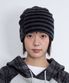 STAR STRIPE BEANIE_BLACK(IK2FFMAB20A)