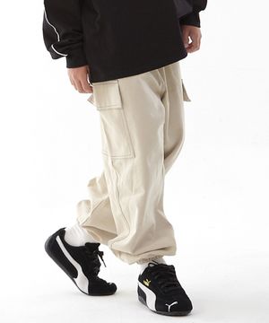 B83 면 카고포인트 팬츠(베이지)