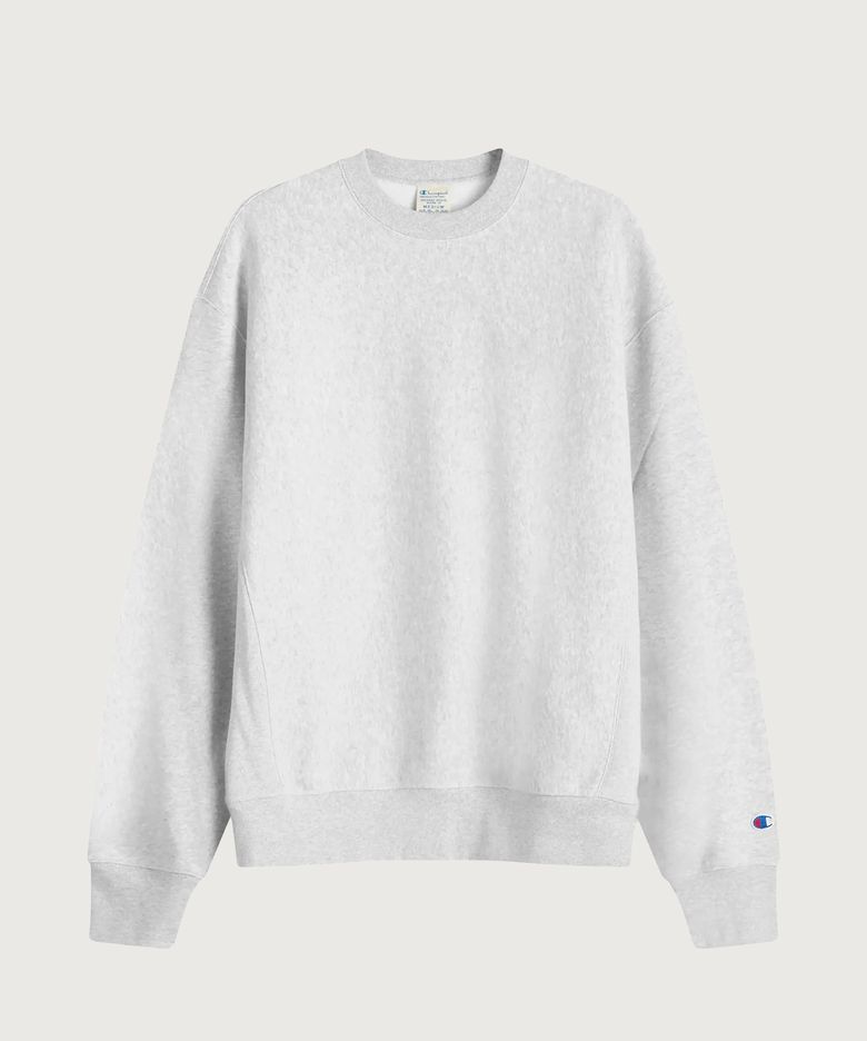 리버스위브 루즈핏 기모 크루넥 스웨트셔츠 Light Grey