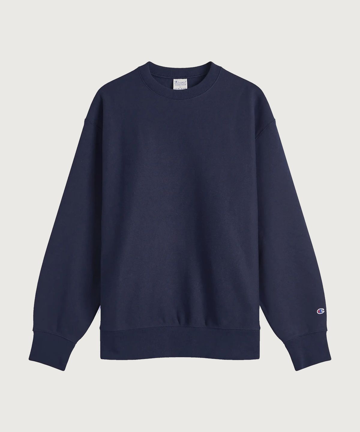 챔피온(CHAMPION) 리버스위브 루즈핏 기모 크루넥 스웨트셔츠 Navy