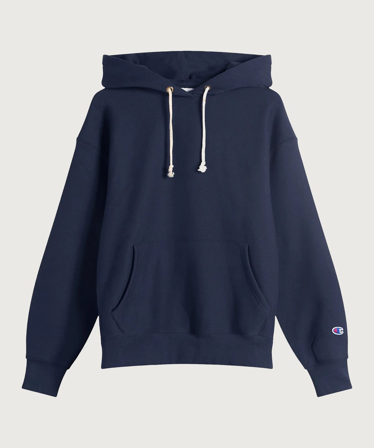 챔피온(CHAMPION) 리버스위브 루즈핏 기모 후드 티셔츠 Navy