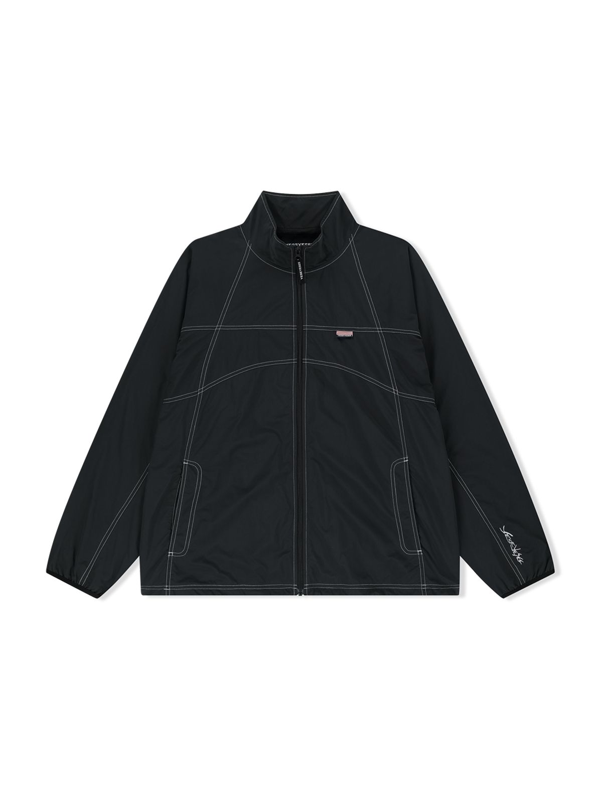 예스아이씨(YESEYESEE) Y.E.S Nylon Track Jacket Black