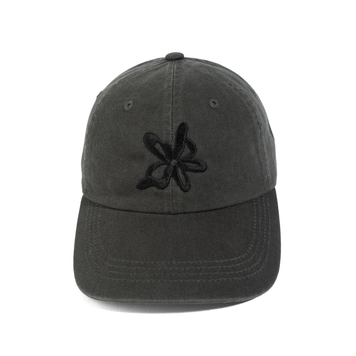 어센트시티(ASCENTCITY) FLORAL LOGO CAP (CHARCOAL)