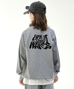 D42 웨이브 맨투맨  (그레이)