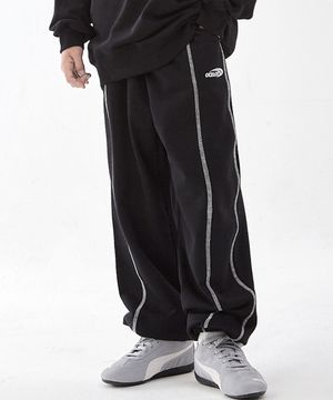 D36 스티치로고 조거 (블랙)