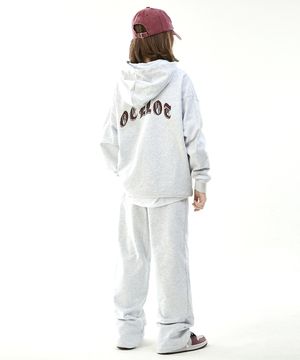 [SET] 아치고딕 후드 + 일자스웻 (라이트그레이)