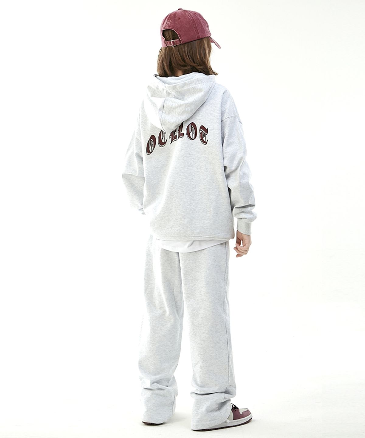 오실롯 주니어(OCELOT JUNIOR) [SET] 아치고딕 후드 + 일자스웻 (라이트그레이)