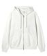 UNION CUT PATCH HOODIE ZIP UP - WHITE