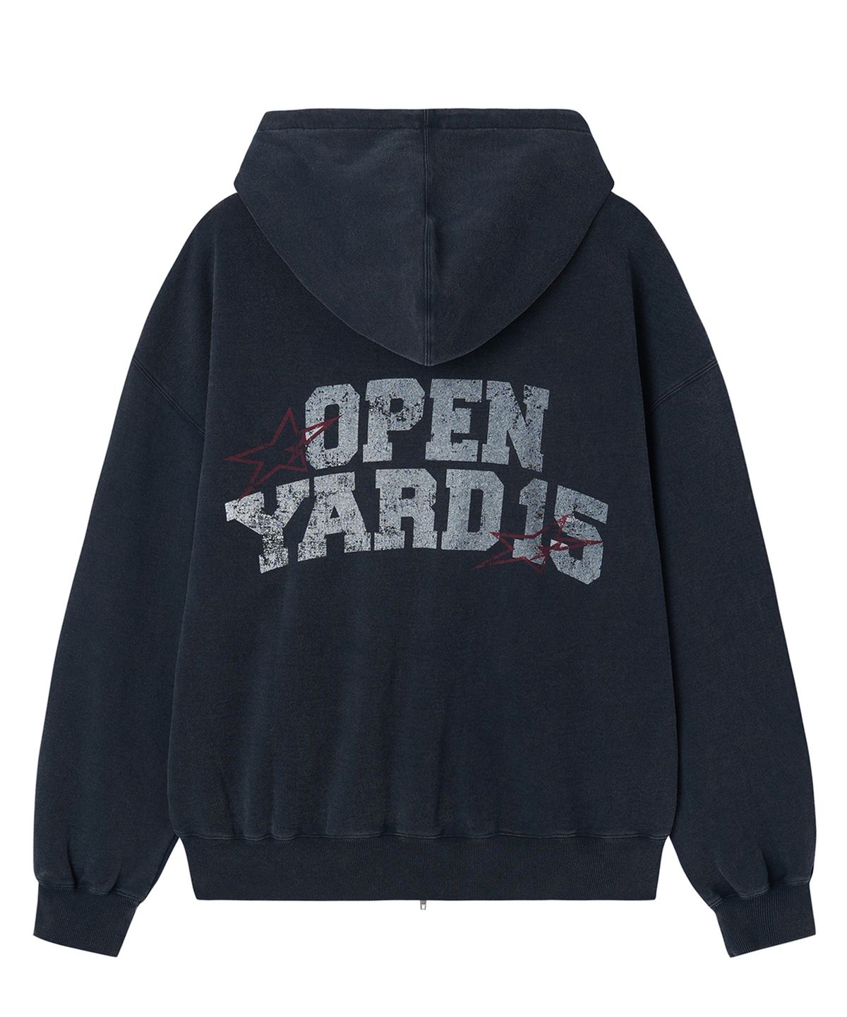 오픈야드(오와이)(OPENYARD(OY)) VINTAGE FADE WASHED HOODIE ZIP UP - NAVY
