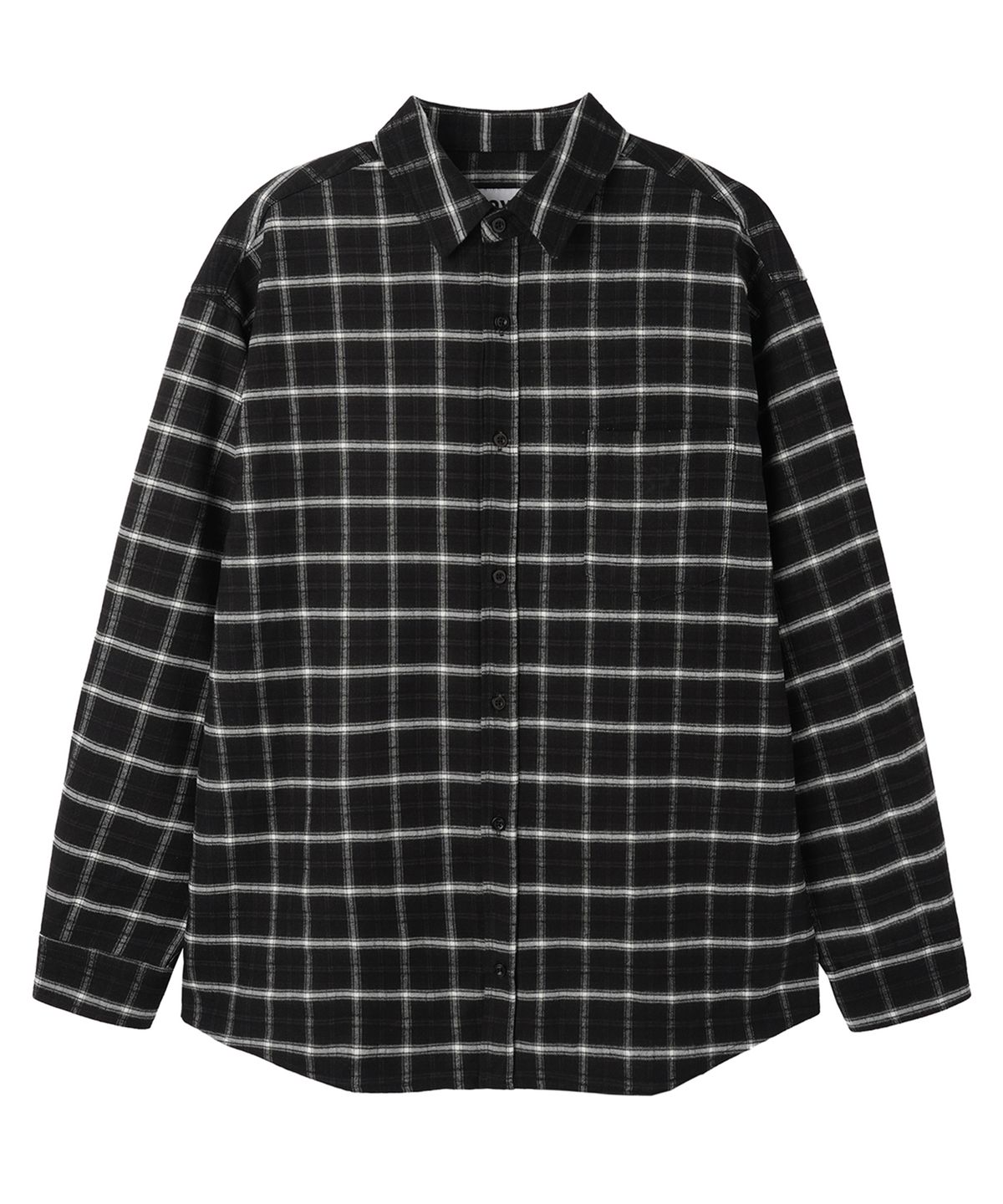 오픈야드(오와이)(OPENYARD(OY)) HEAVY CHECK SHIRT - BLACK