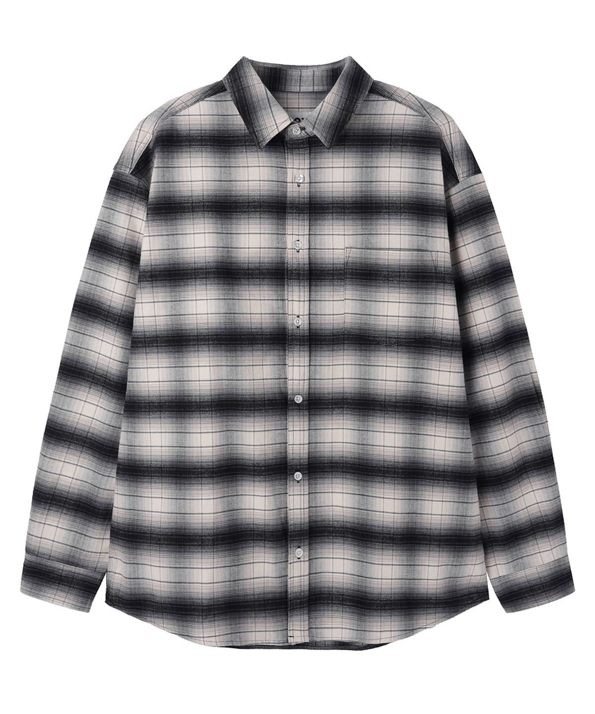 오픈야드(오와이)(OPENYARD(OY)) SHADE CHECK SHIRT - BLACK