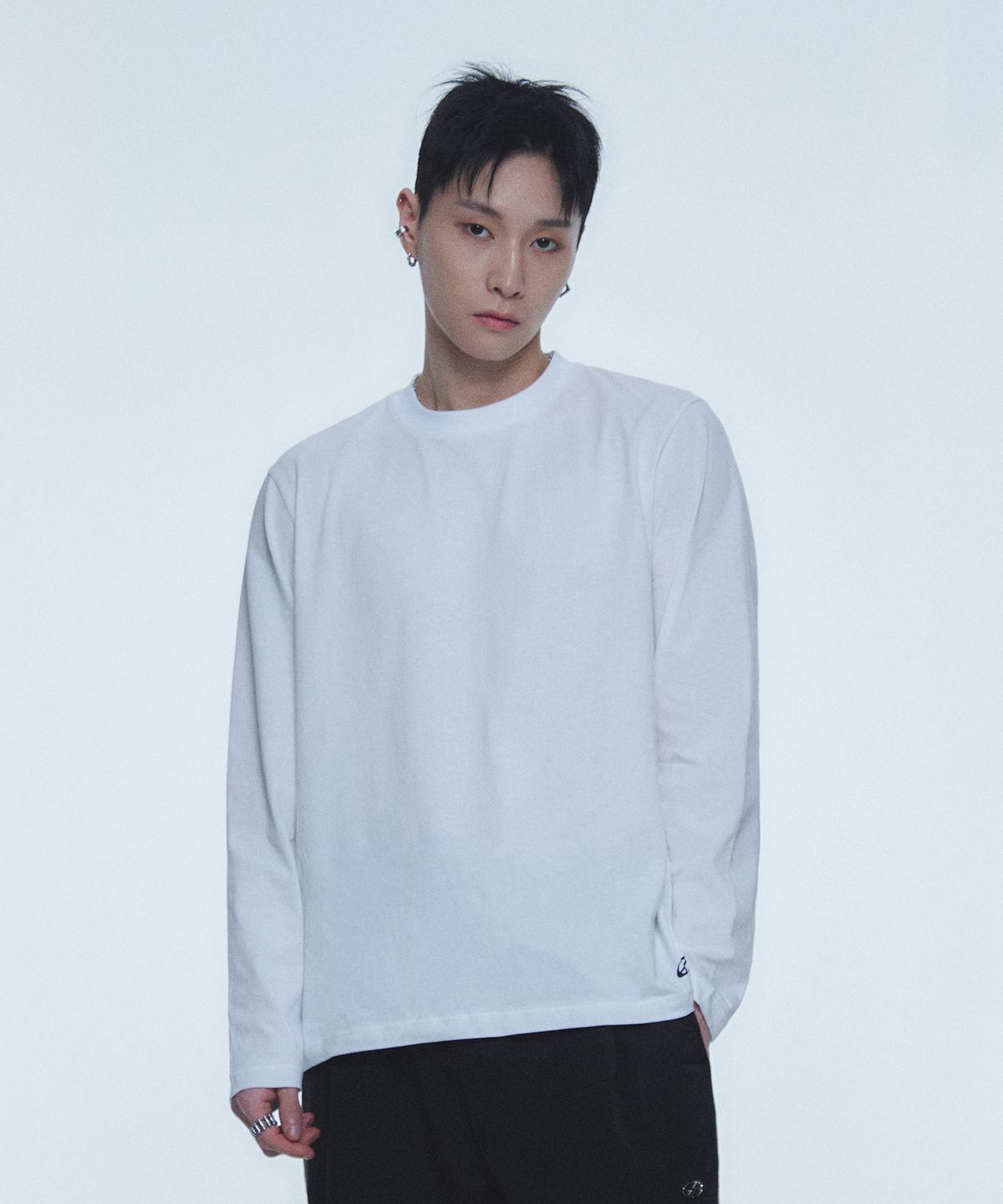현피트(HYUNFIT) BASIC LAYERED UNDERSHIRT-[WHITE]