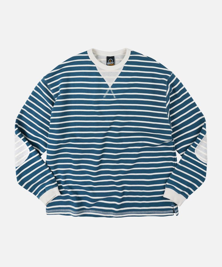 LOOP PATCH STRIPE TEE _ BLUE