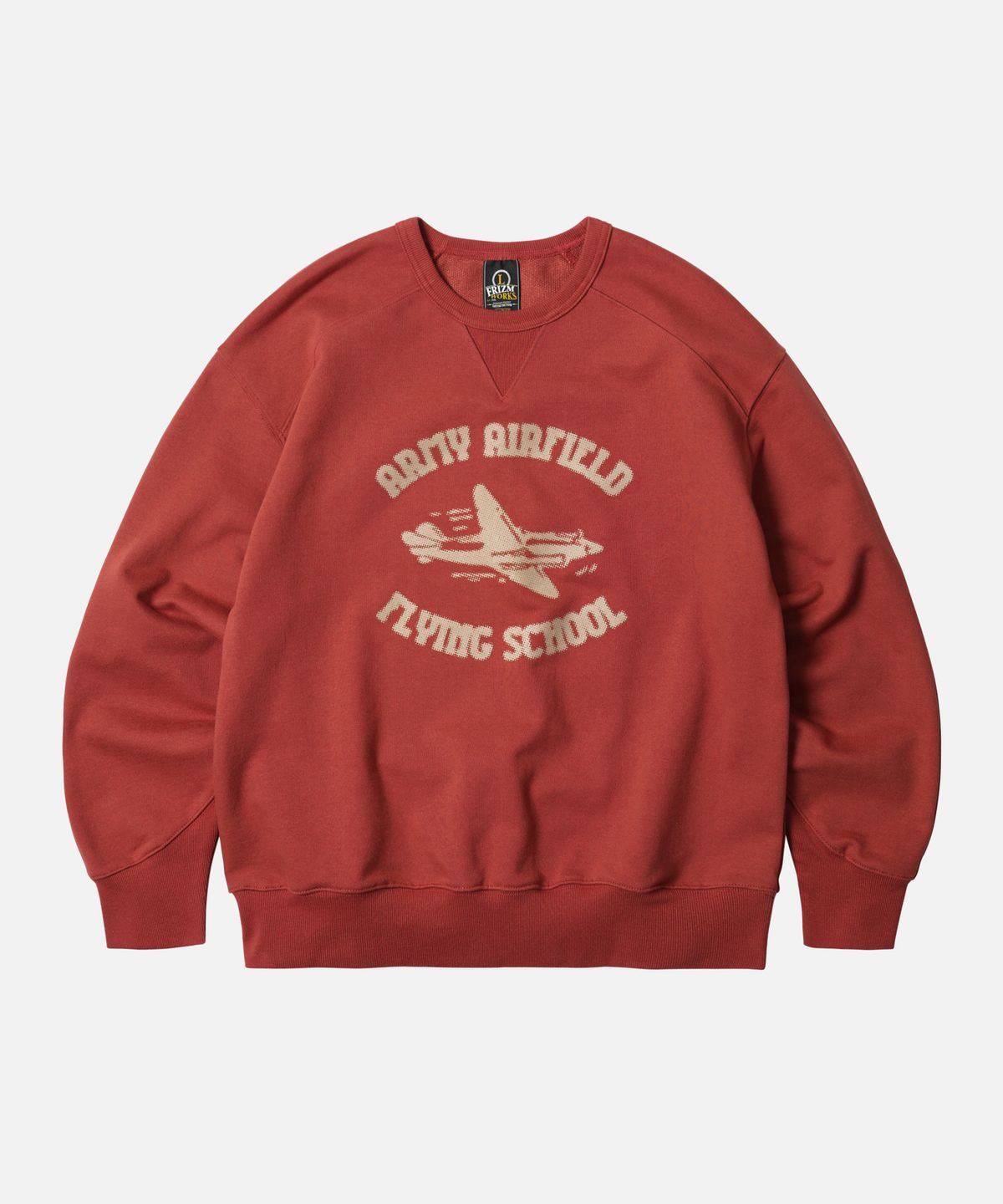 프리즘웍스(FRIZMWORKS) ARMY AIRFIELD SWEATSHIRT _ BURNT RED