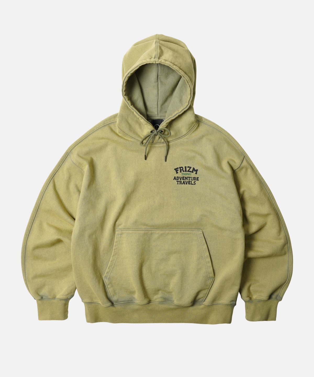 프리즘웍스(FRIZMWORKS) TROPHY PULLOVER HOODY _ MUSTARD
