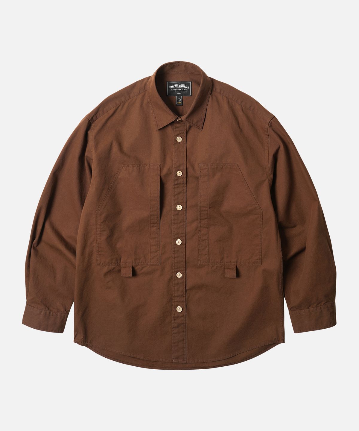 프리즘웍스(FRIZMWORKS) POCKET LOOP SHIRT _ BROWN