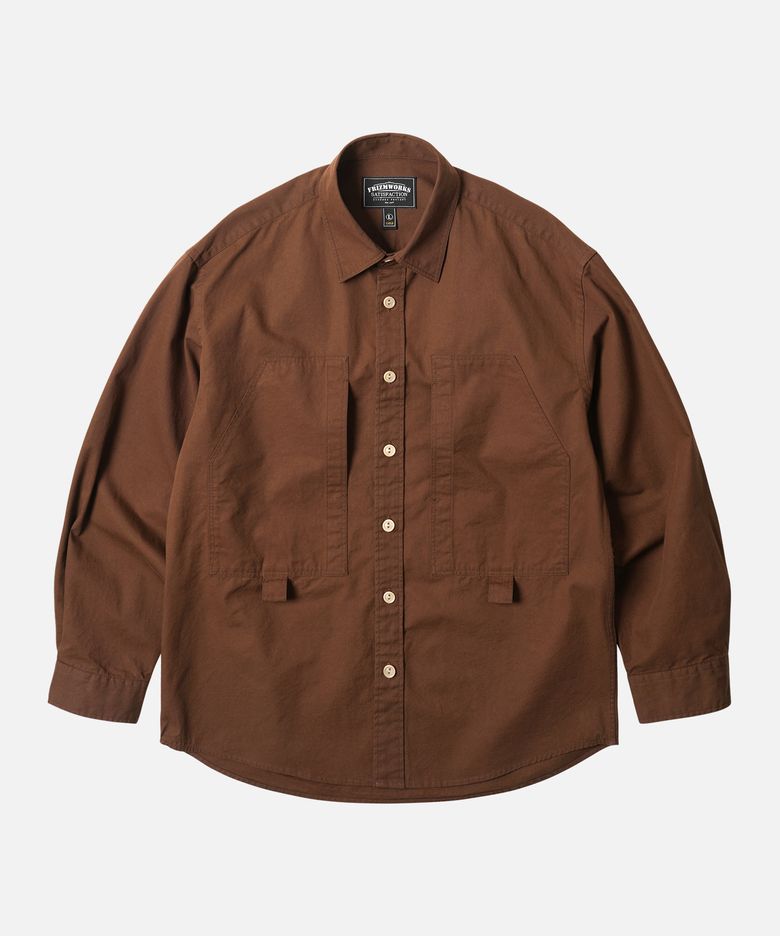 POCKET LOOP SHIRT _ BROWN