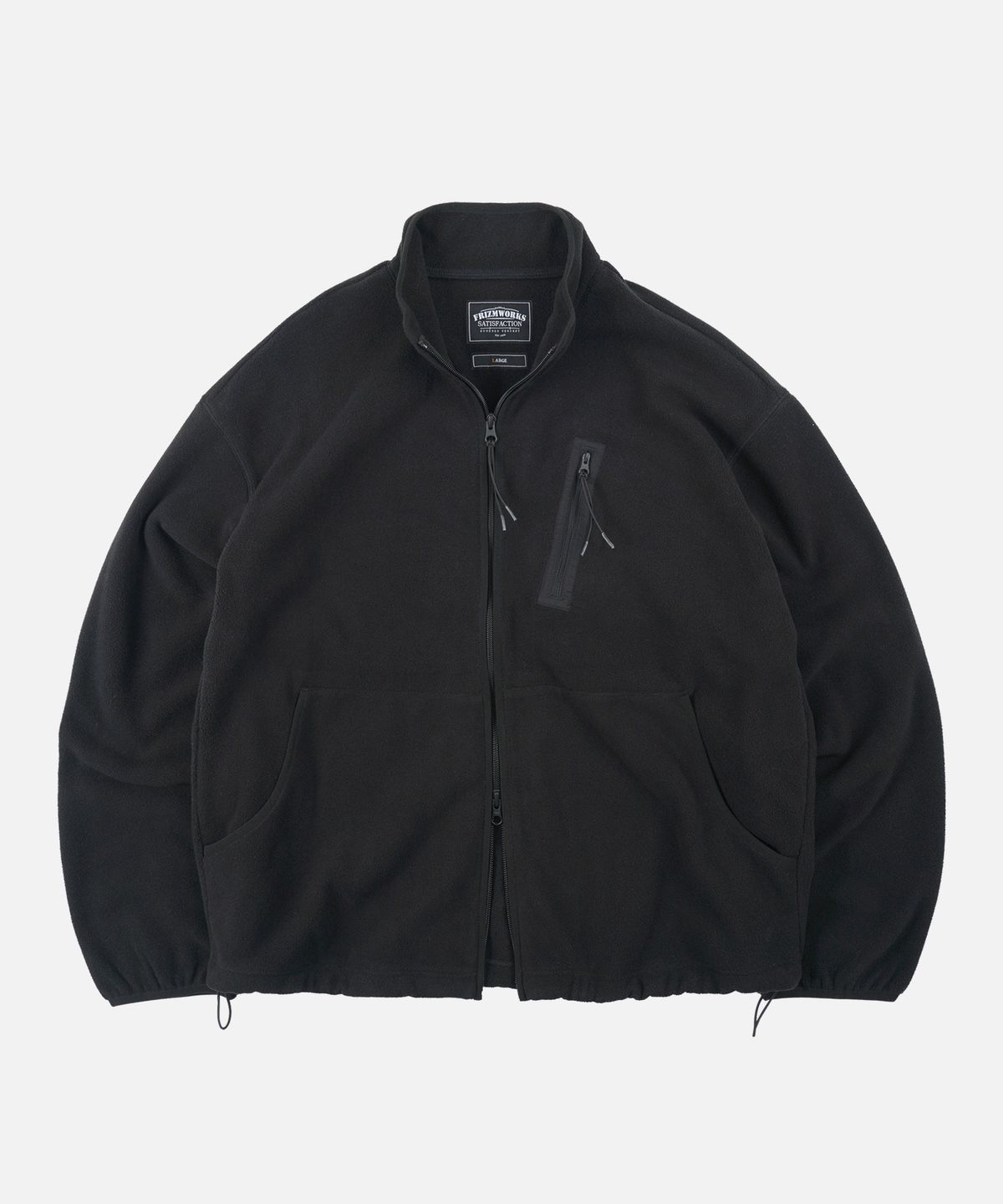 프리즘웍스(FRIZMWORKS) FLEECE ZIP UP JACKET _ BLACK