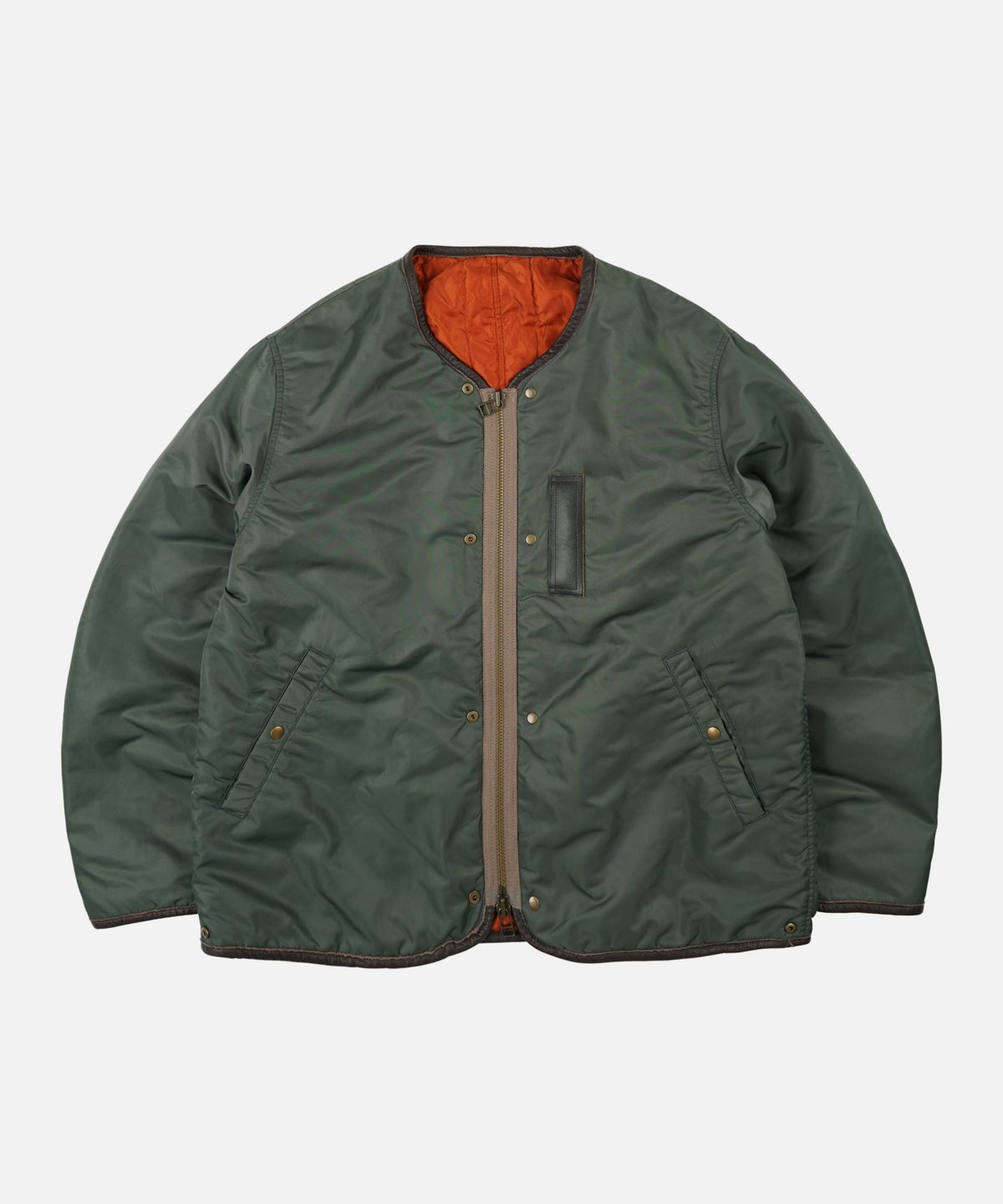 프리즘웍스(FRIZMWORKS) REVERSIBLE MA-1 LINER JACKET _ OLIVE