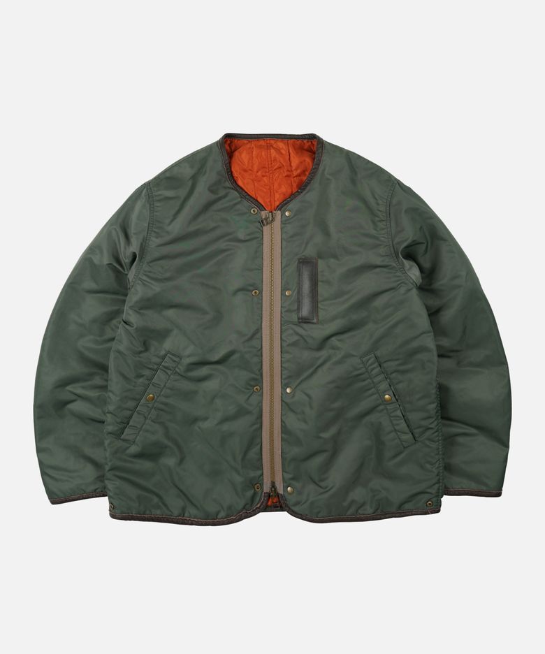 REVERSIBLE MA-1 LINER JACKET _ OLIVE