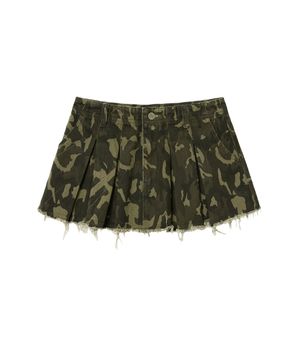 camo mini skirt (khaki)