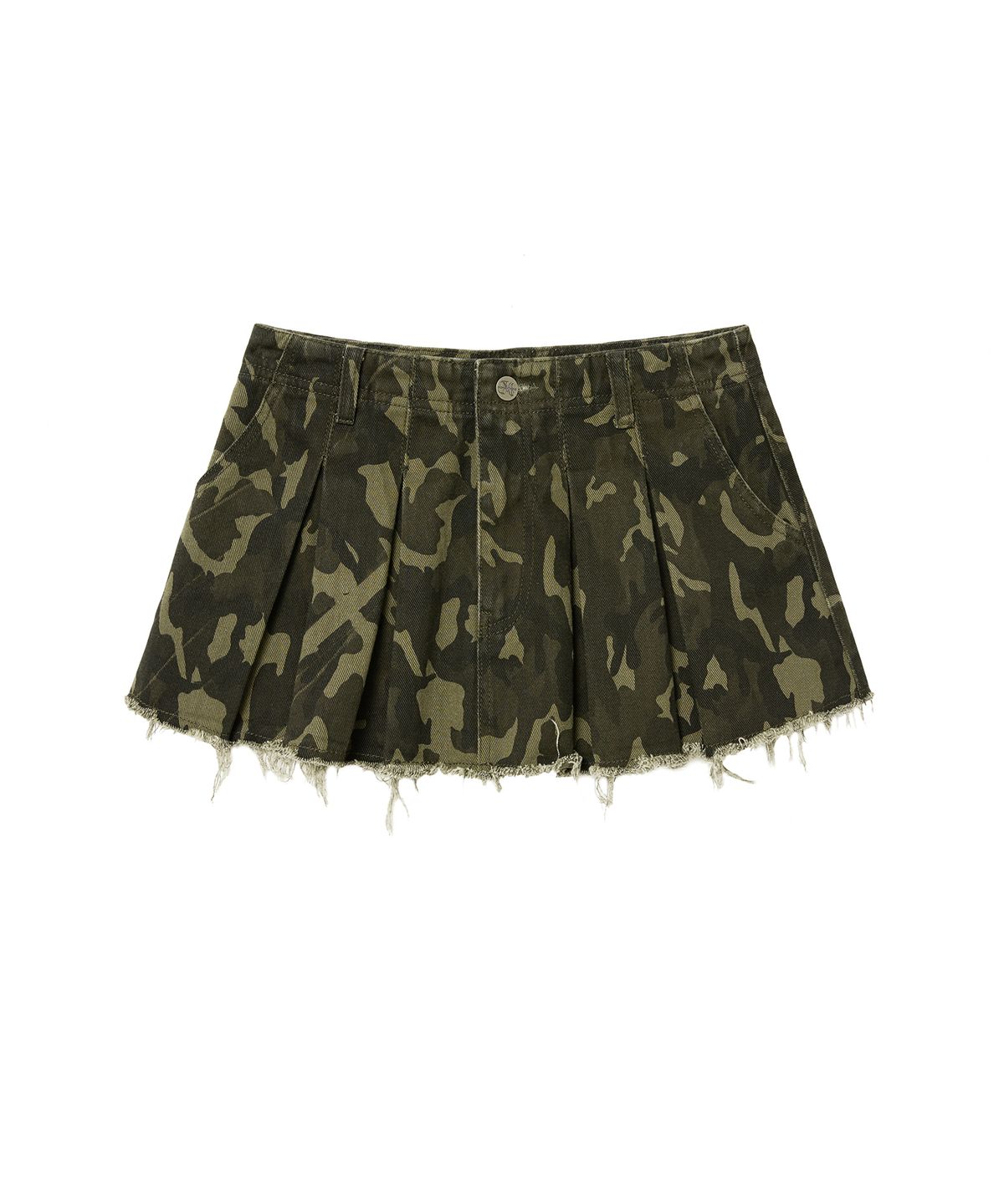 미드나잇 무브(MIDNIGHT MOVE) camo mini skirt (khaki)