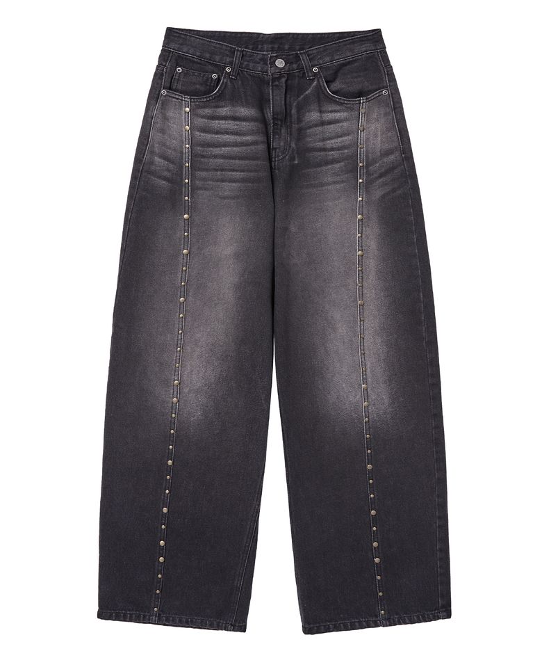 rv line denim pants (black)