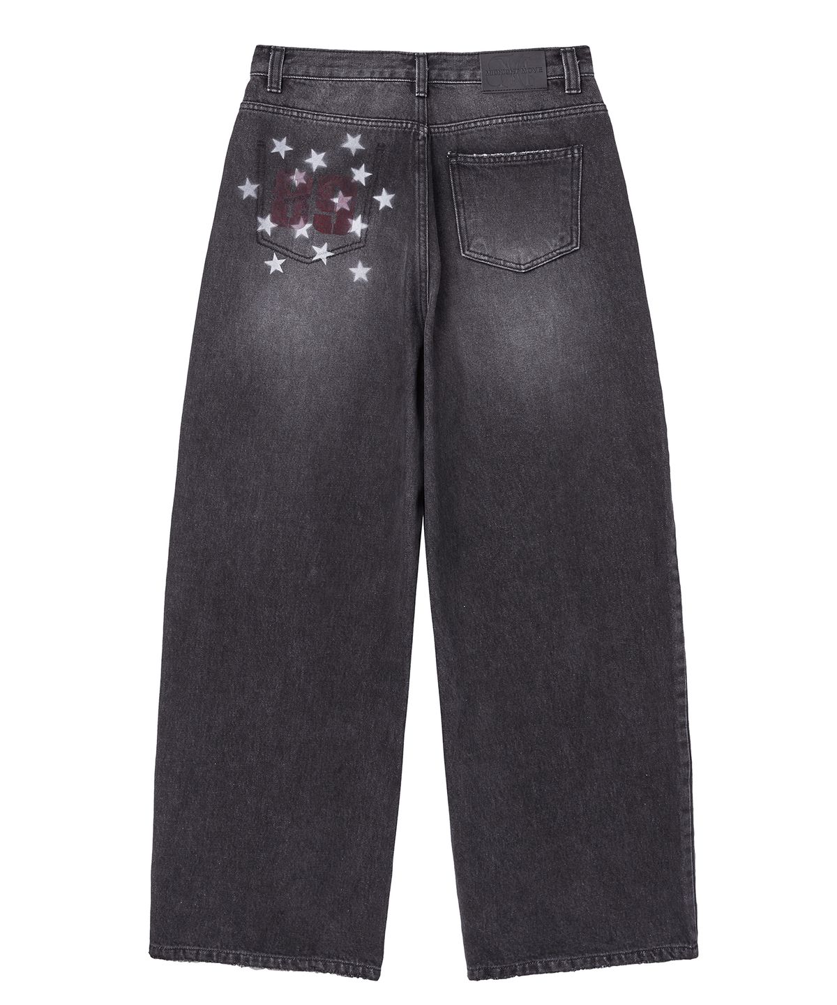 미드나잇 무브(MIDNIGHT MOVE) star denim pants (black)