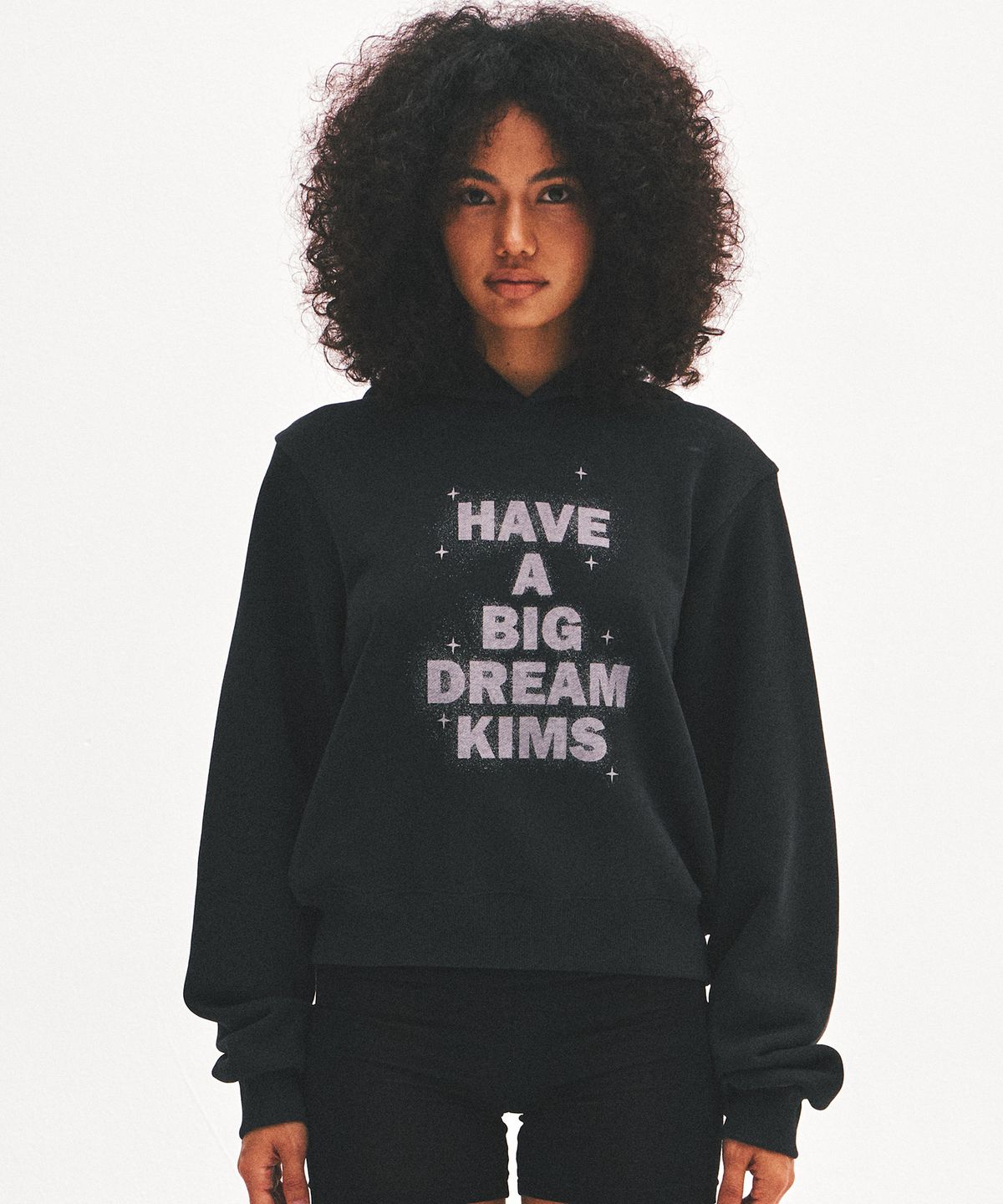 킴스 프레시 코튼 마켓(KIMS FRESH COTTON MARKET) Shining Big Dream Hoodie Black