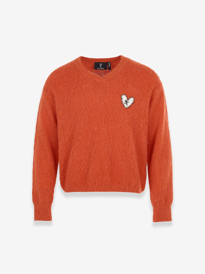 Lovelove*Wool sweater_Red