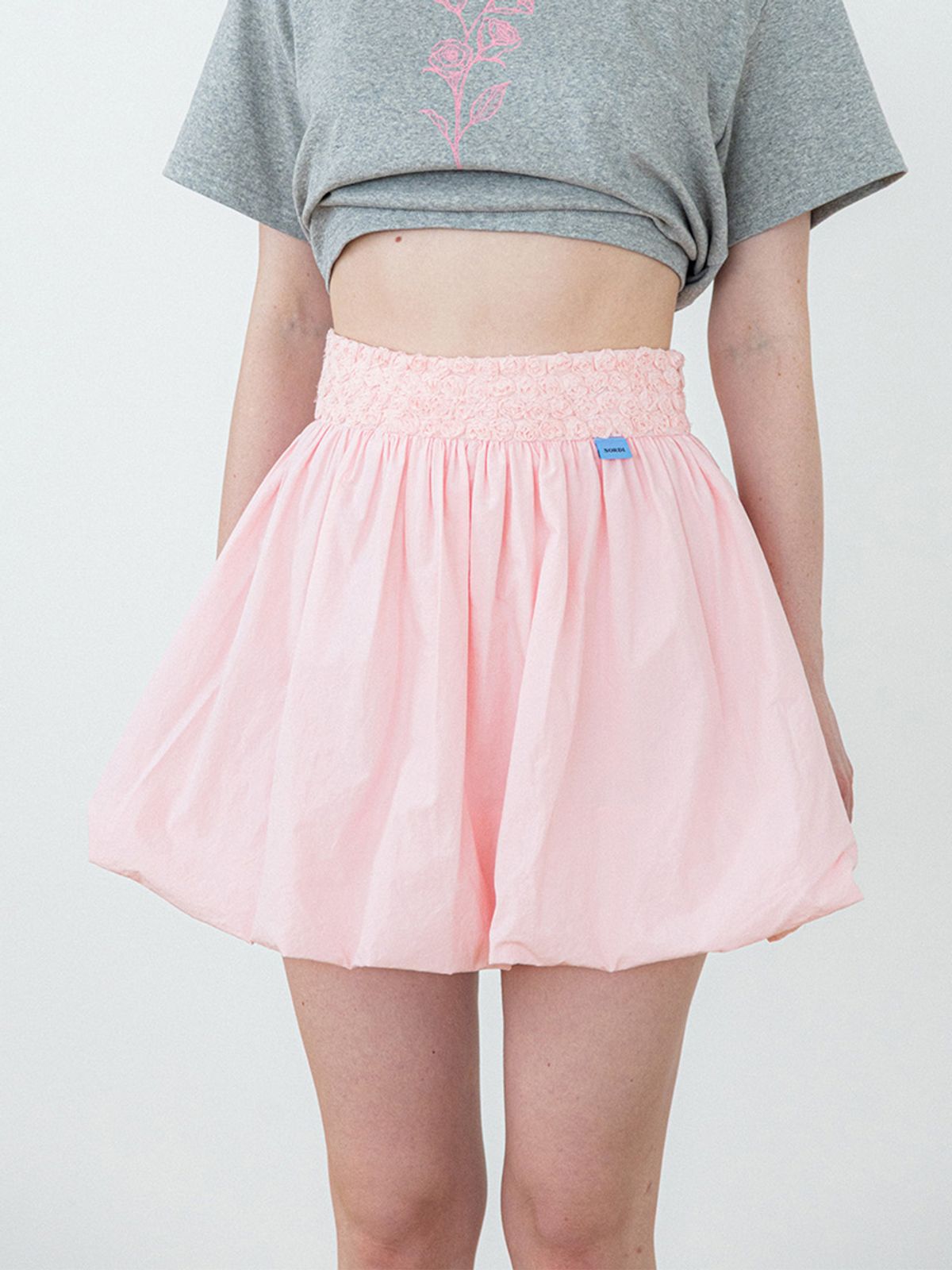 소르디(SORDI) Rose Balloon Skirt_pink
