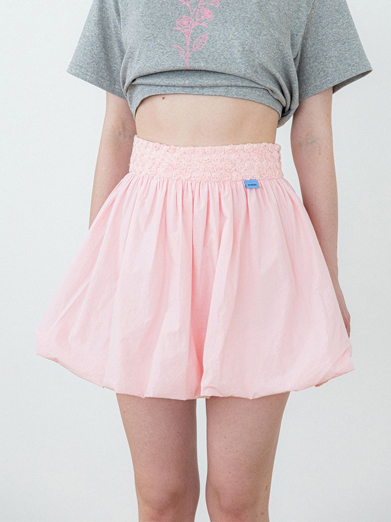 Rose Balloon Skirt_pink