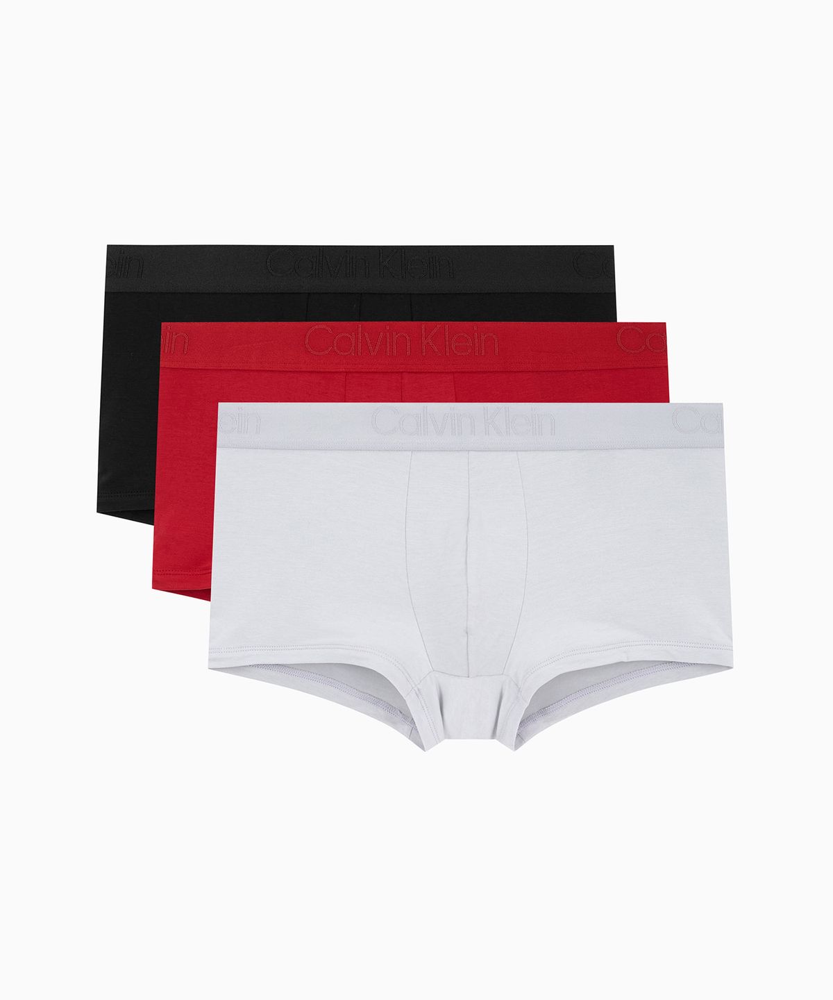캘빈클라인 언더웨어(CALVIN KLEIN UNDERWEAR) 남성 CK 블랙 3PK 로우 라이즈 트렁크_NB365133W