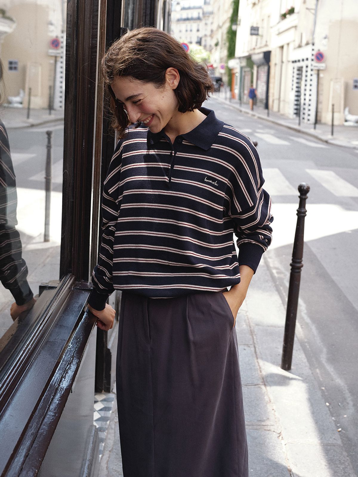 헌치(HUNCH) Pk Stripe Long Sleeve