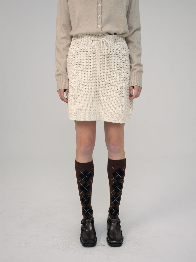 Bold Knit Skirt (2color)
