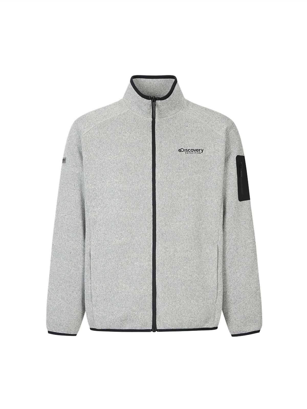 디스커버리 익스페디션(DISCOVERY EXPEDITION) 남성 니트라이크 하이넥 자켓 (M/GREY)