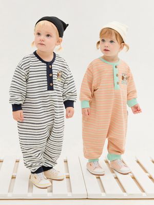 모모레이 모코와플지 아기바디수트 유아점프수트