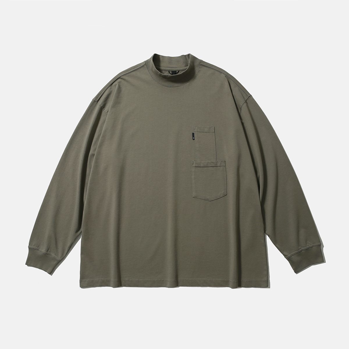 모이프(MOIF) [AW25] BAGGY MOCKNECK L/S TEE / OLIVE GRAY