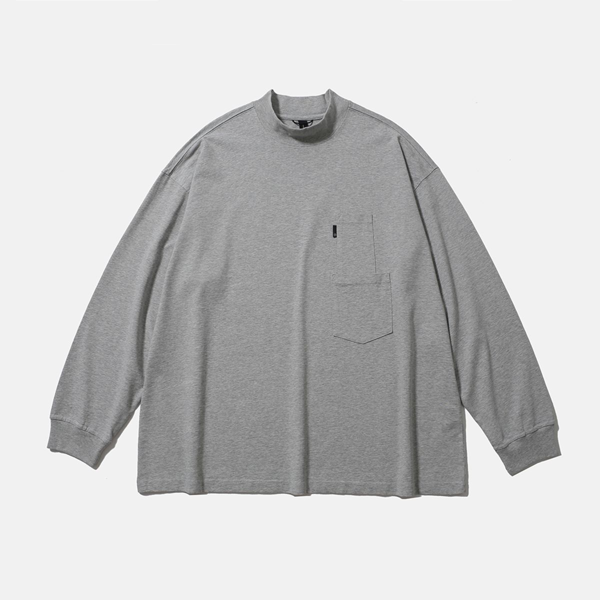 모이프(MOIF) [AW25] BAGGY MOCKNECK L/S TEE / HEATHER GRAY