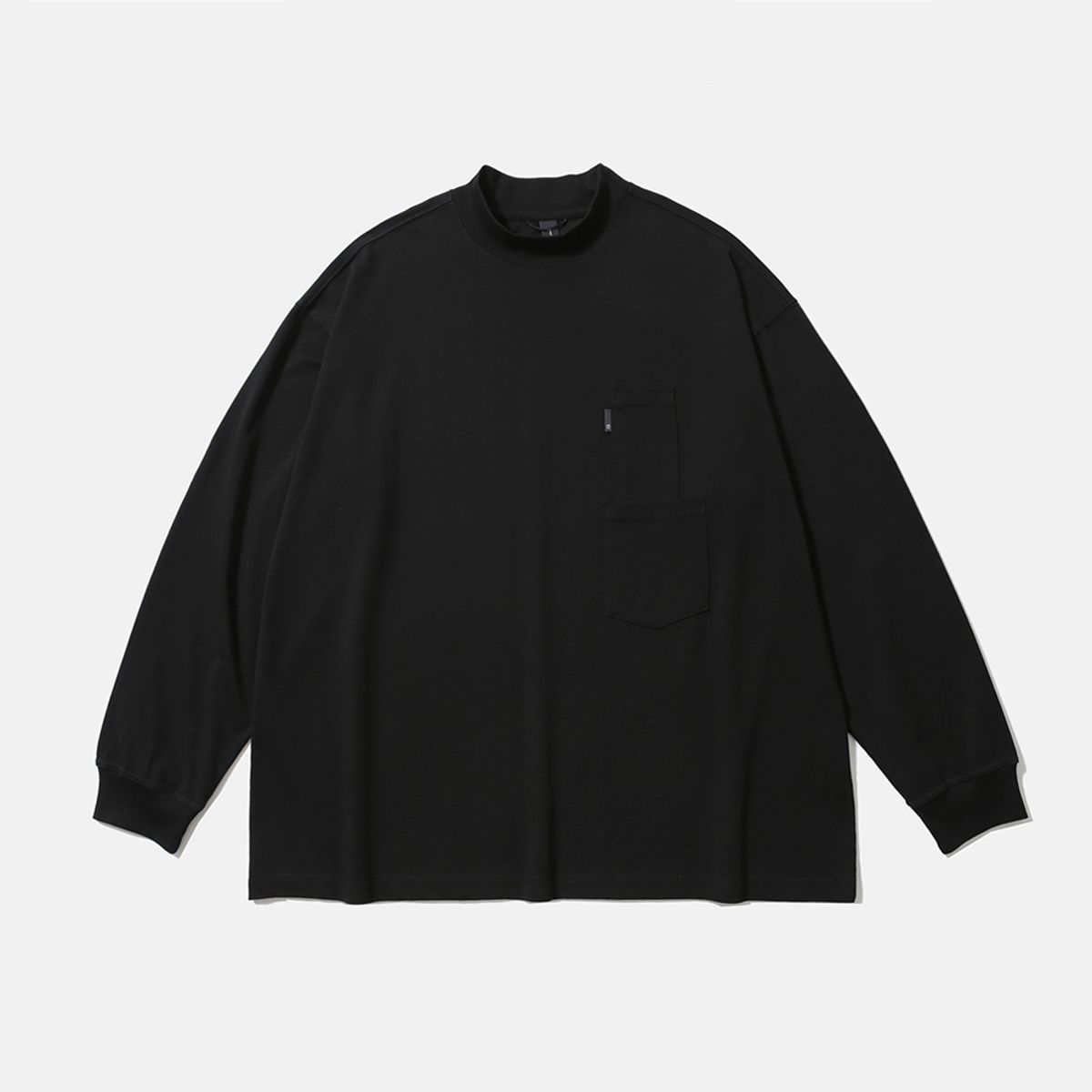 모이프(MOIF) [AW25] BAGGY MOCKNECK L/S TEE / BLACK