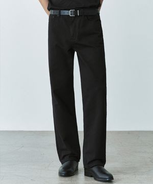 1730 SOFT BLACK JEANS [WIDE STRAIGHT]