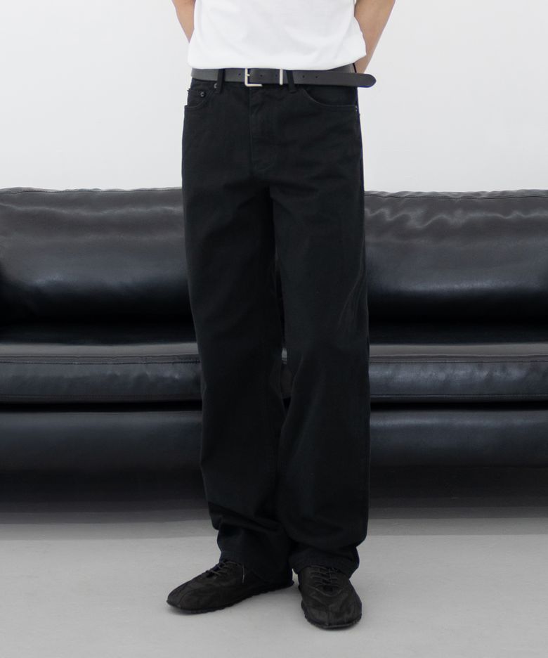 1730 SOFT BLACK JEANS [WIDE STRAIGHT]