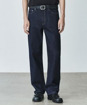 1796 STAY INDIGO JEANS [WIDE STRAIGHT]