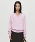 CASHMERE WOOL V NECK KNIT (PINK)