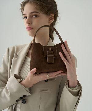 루어 스웨이드 미니 토트 백 [D.BROWN]